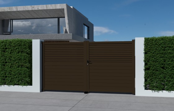 Portail aluminium battant JOANA sur-mesure