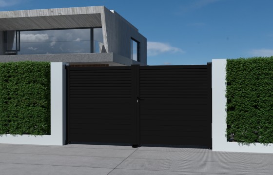 Portail aluminium battant JOANA sur-mesure