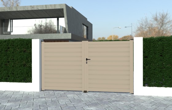 Portail aluminium battant KATRINA sur-mesure
