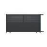 Portail aluminium coulissant JOANA standard 4m Gris