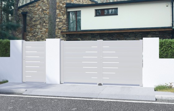 Portail aluminium battant LAUREA sur-mesure