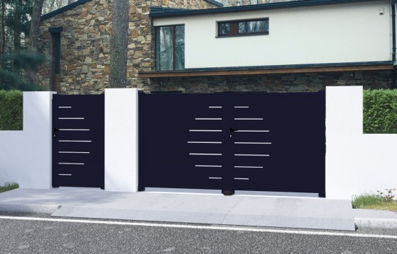 Portail aluminium battant LAUREA sur-mesure