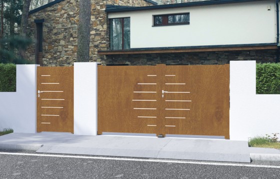 Portail aluminium battant LAUREA sur-mesure