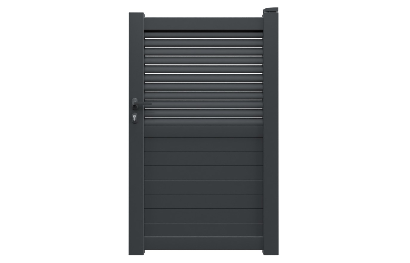 Portillon aluminium JOANA standard 1m Gris