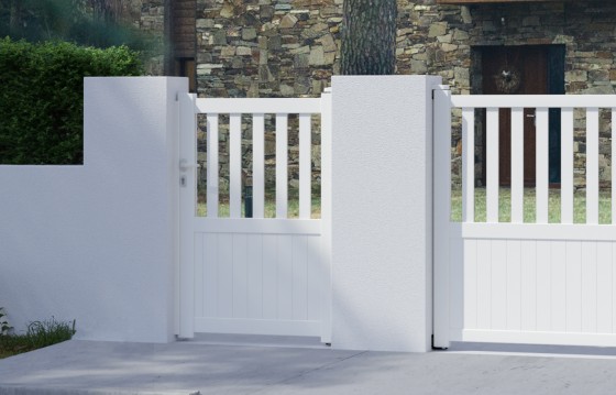 Portillon aluminium BRANCA sur-mesure