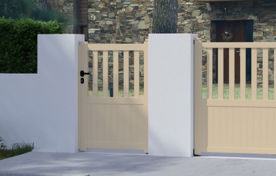 Portillon aluminium BRANCA sur-mesure