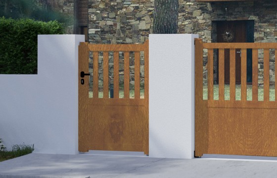 Portillon aluminium BRANCA sur-mesure