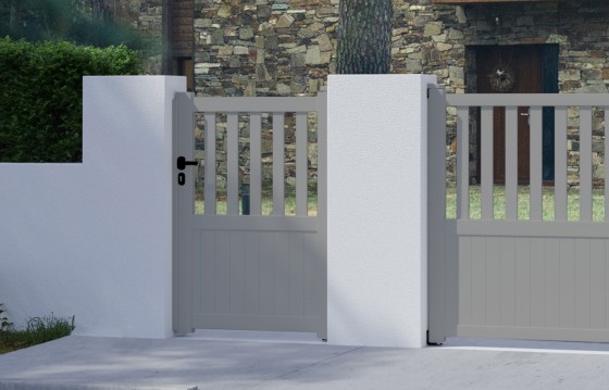 Portillon aluminium BRANCA sur-mesure