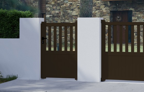 Portillon aluminium BRANCA sur-mesure