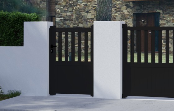 Portillon aluminium BRANCA sur-mesure