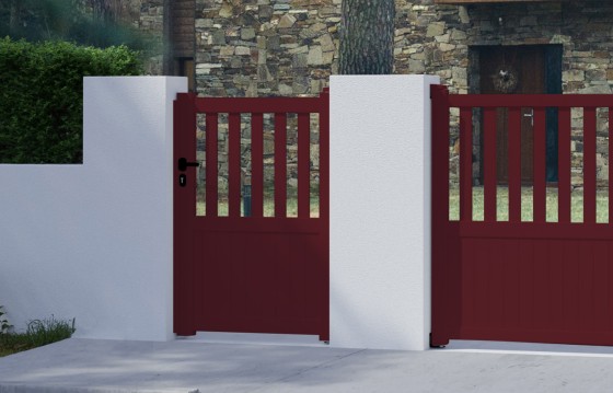 Portillon aluminium BRANCA sur-mesure