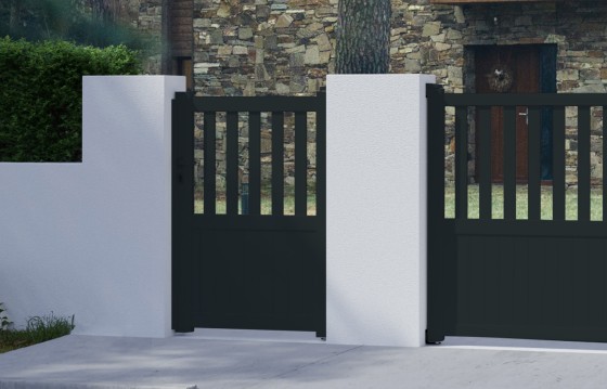 Portillon aluminium BRANCA sur-mesure