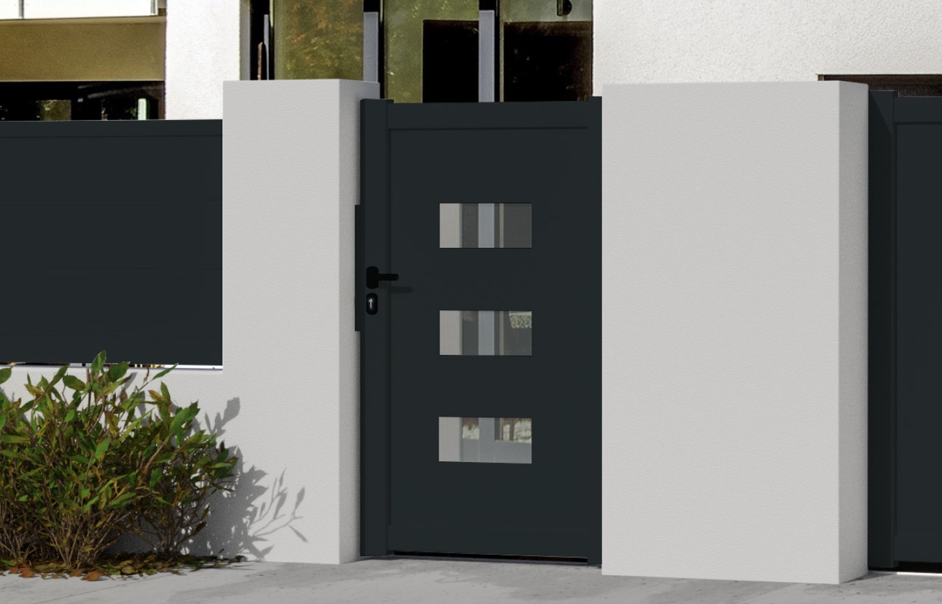 Portillon aluminium DANA sur-mesure