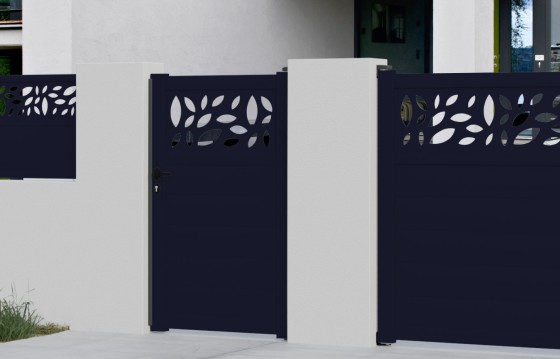 Portillon aluminium FLORA sur-mesure