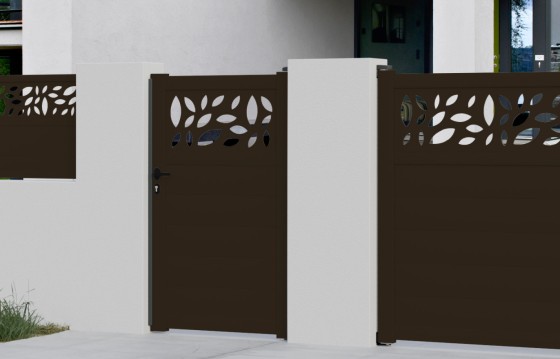 Portillon aluminium FLORA sur-mesure