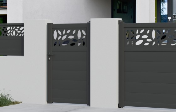 Portillon aluminium FLORA sur-mesure