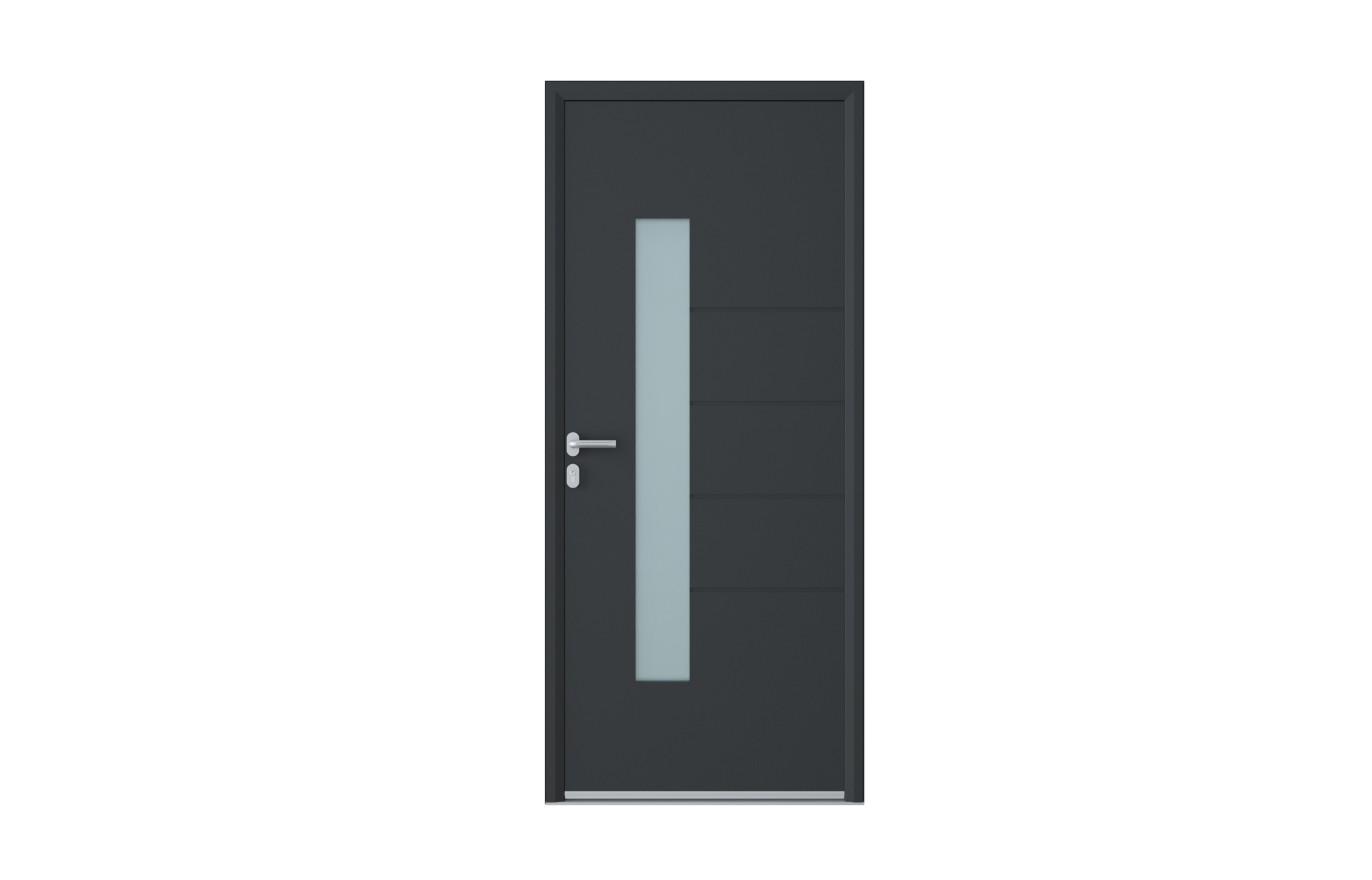 Porte aluminium BARRIO standard 65mm Gris
