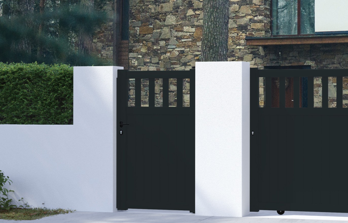 Portillon aluminium VILMA sur-mesure