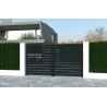 Portail aluminium battant CHANA standard 3,5m Gris