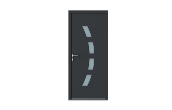 Porte aluminium CURVA sur-mesure