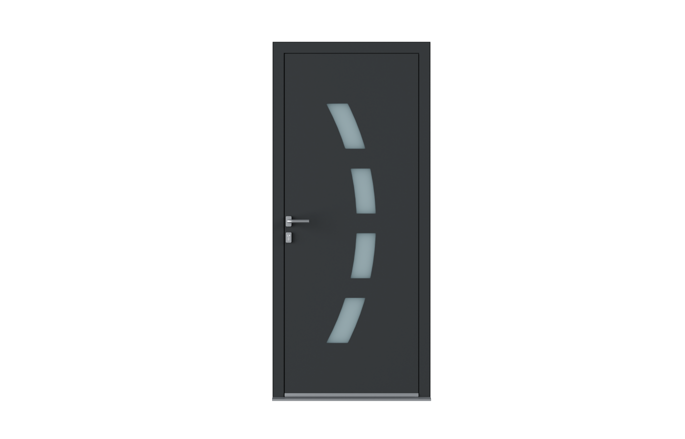 Porte aluminium CURVA sur-mesure