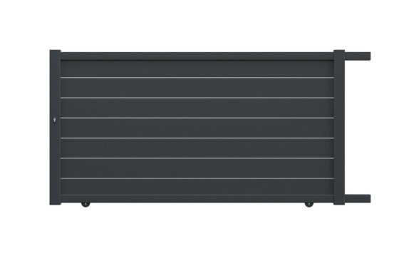 Portail aluminium coulissant ALVA sur-mesure