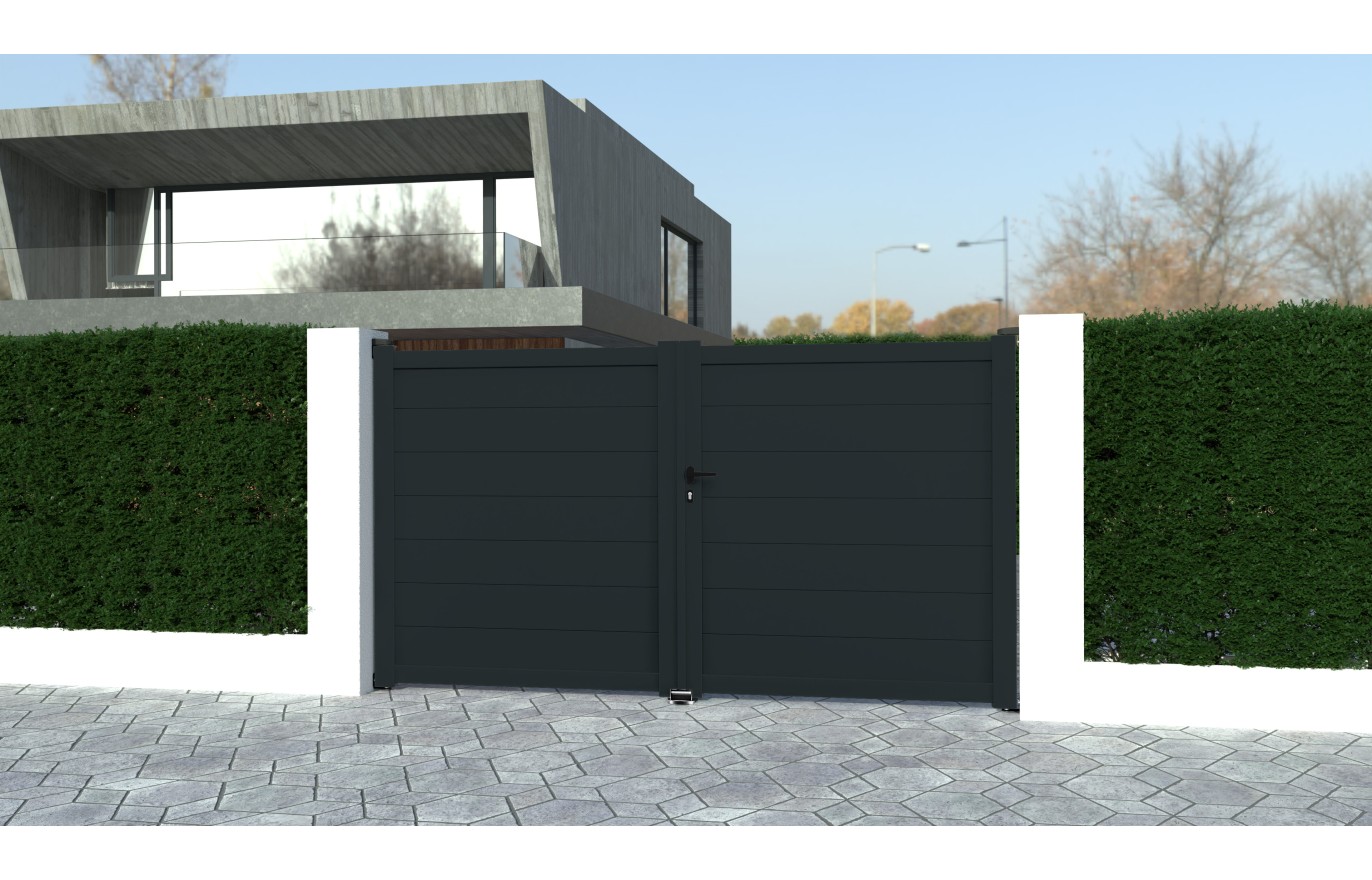 Portail aluminium battant LEONOR sur-mesure