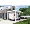 Carport autoportant Melia camping 4 poteaux