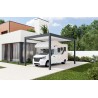 Carport autoportant Melia camping 4 poteaux