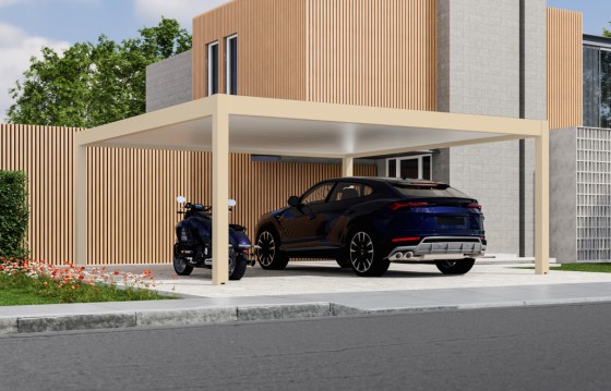 Carport autoportant Melia 4 poteaux