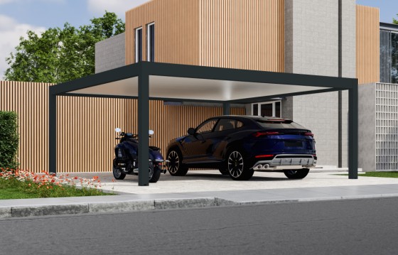 Carport autoportant Melia 4 poteaux