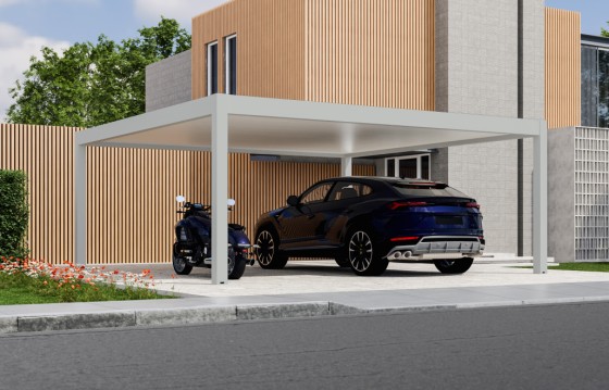 Carport autoportant Melia 4 poteaux