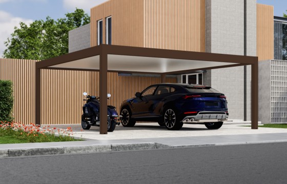 Carport autoportant Melia 4 poteaux