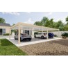 Carport autoportant Melia 6 poteaux