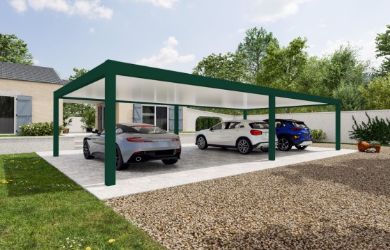 Carport autoportant Melia 6 poteaux