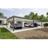 Carport autoportant Melia 6 poteaux