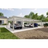 Carport autoportant Melia 6 poteaux