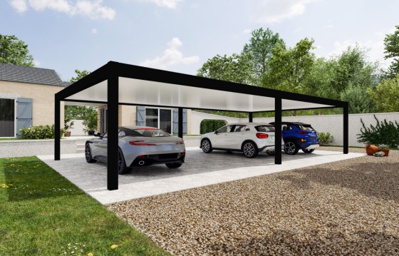 Carport autoportant Melia 6 poteaux