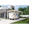 Carport autoportant Melia camping 4 poteaux