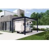 Carport autoportant Melia camping 4 poteaux