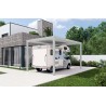Carport autoportant Melia camping 4 poteaux
