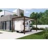 Carport autoportant Melia camping 4 poteaux