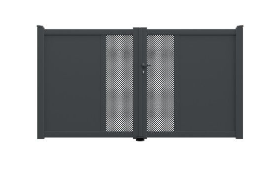 Portail aluminium battant FAUSTA sur-mesure