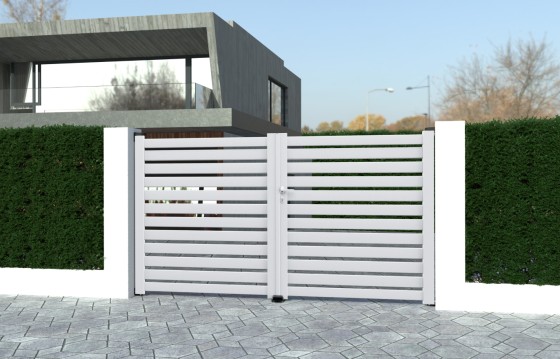 Portail aluminium battant CHANA sur-mesure